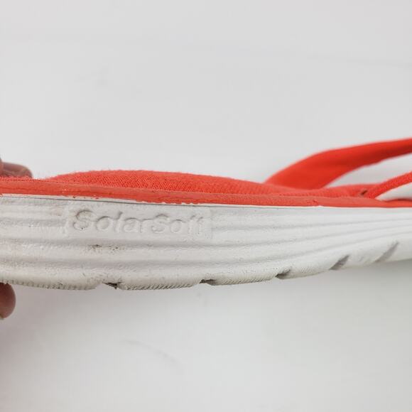 Nike Calm Elevation Womens Size 10 White Bright Coral Slip On Flip Flop Sandals - Picture 9 of 12